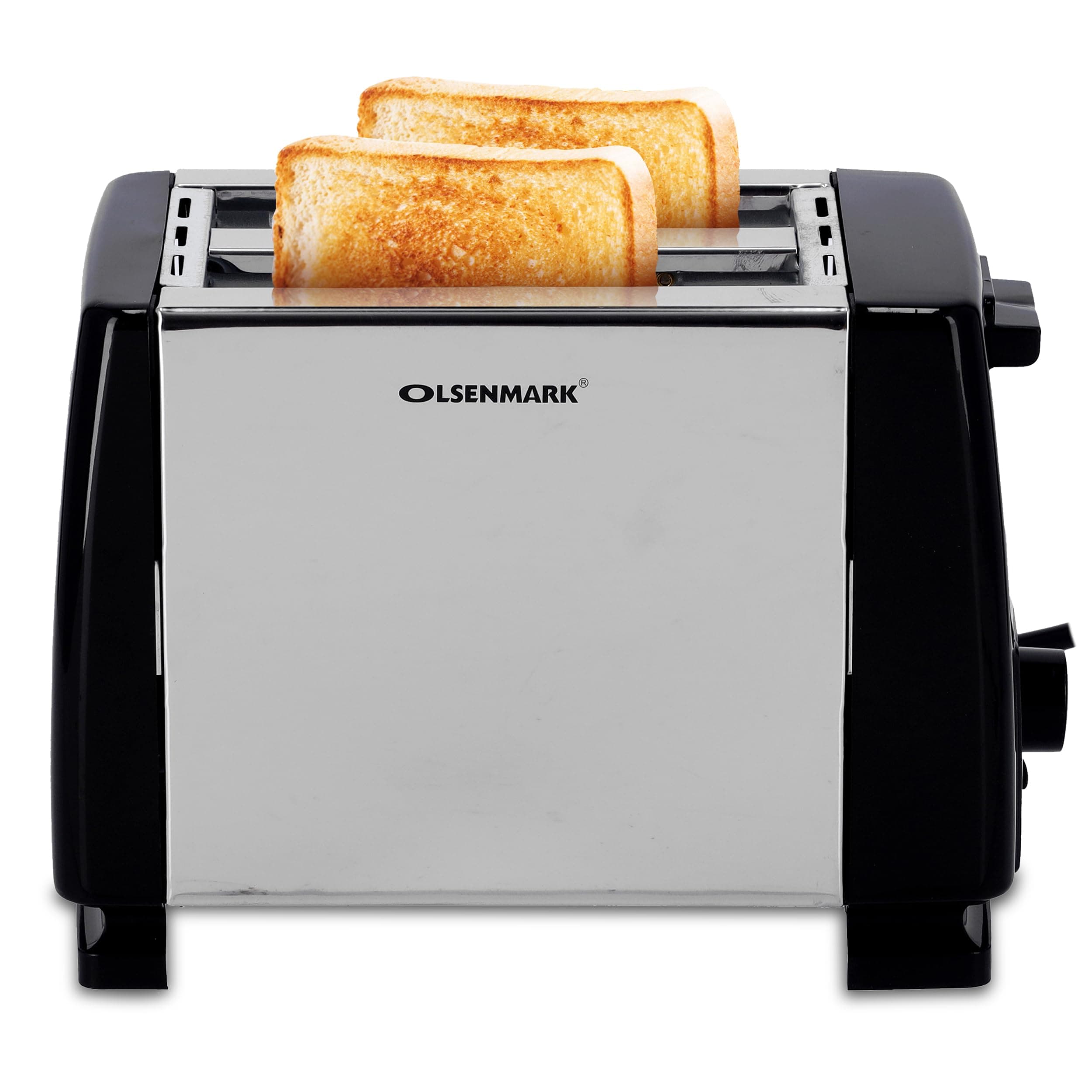 Olsenmark 2 Slice Bread Toaster, Auto pop-up, Cancel ButtoN, OMBT2398, Removable Crumb Tray, One Touch Cancel Button