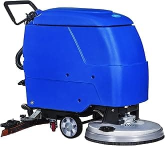 Self-Propelled Floor Scrubber Machine with Adjustable Handle, Commercial Cleaner Machine Heavy Duty Deep Full Powerbrush - 20.8 Inches (530mm) Cleaning Path with High Cleaning Efficiency