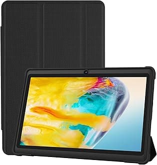 – PRITOM 7 inch Tablets Android 13,32 GB, (Expandable 128GB),3500 Mah, Tablet PC, Bluetooth,Dual Camera,WiFi, Portable Tablet PC with Black Case