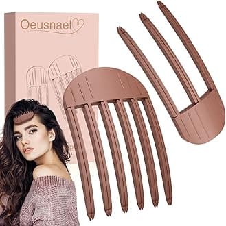 2 Packs Hair Volume Clips for Women and Men, Volumizing Hair Clips for Fluffy Bangs, Easy High Crown Volumizing Hair Clip, Curly & Volume Hair Comb Tool for Lifting Roots - Terracotta