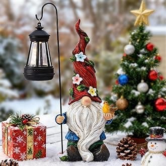 Garden Gnomes Statue with Solar Lights