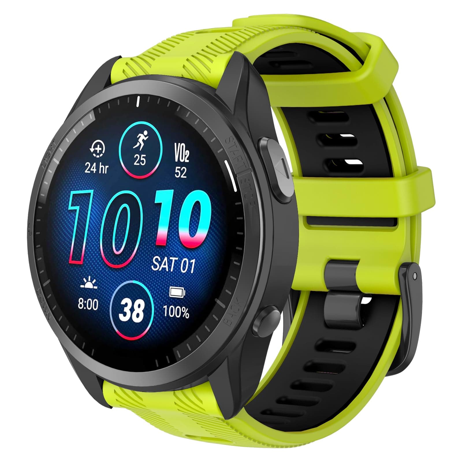 22mm Watch Strap for Garmin Forerunner 965/955, Silicone Replacement Band for Forerunner 945/935, Fenix 5