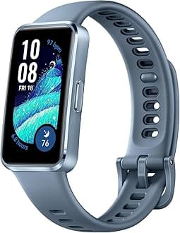 Huawei Band 10 Smartwatch with AI-Powered Fitness Monitoring, Pro-Level Sleep Analysis, Emotional Wellbeing Assistant,Streamlined Metallic Design,Fast Charging,iOS Android (Band 10, Blue)