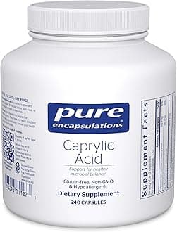 Pure Encapsulations Caprylic Acid | Supplement for Gut and Digestive Health, GI Balance, Gastrointestinal Support, and Intestinal Health* | 240 Capsules