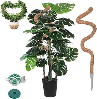 Moss Pole, Monstera Plant Support, Tall Moss Poles for Climbing Plants Indoor DIY, Coco Coir Plant Pole Moss Plant Stick Support Stake Kit for Potted Plants, Pothos, Philodendron