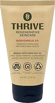 Thrive Natural Care Reef Safe Sunscreen SPF50 - Hawaii 104 Reef Act Compliant - Mineral Sunscreen Non-Nano Zinc Oxide - Vegan, (5.8 Oz (Pack of 1))