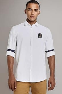 Peter England Men's Cotton Regular Fit Shirt