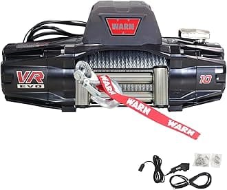 Warn Vr Evo 10, 10,000 Lbs Winch With Steel Rope & Wireless Remote, 12V, 103252