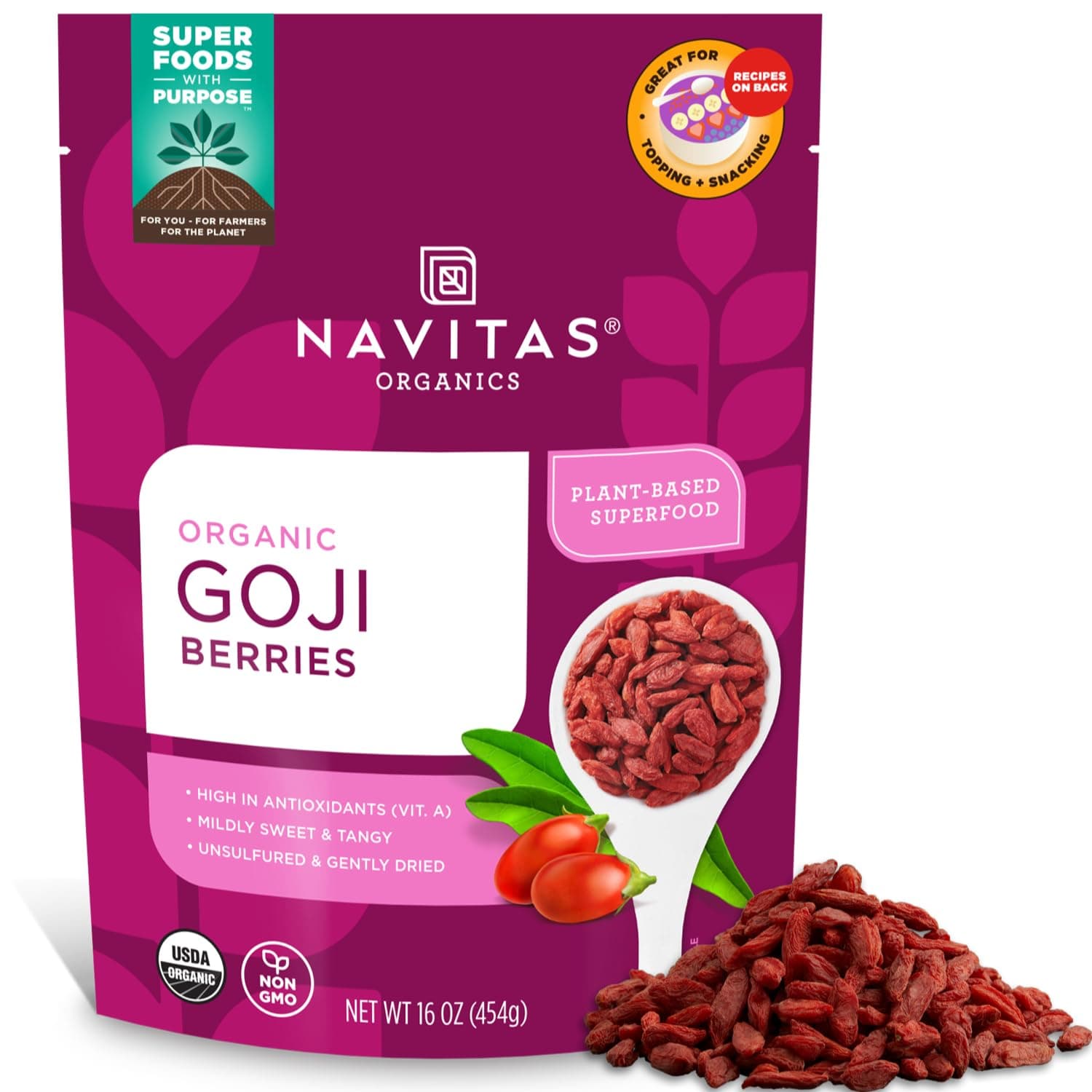 Organic Goji Berries 16 Oz