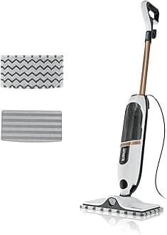 Shark SteamSpot Steam Cleaner with Steam Jet Technology, 3 Steam Modes, 2 Washable Pads, Removable XL Water Tank, Light, Steam Cleaner for Hard Floors