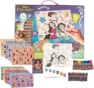 Innovative Designs Disney Encanto Creative Coloring Canvas Painting and Activity Set for Kids, 1000+ pcs