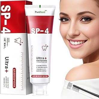 SP 4 UltraBrightening Toothpaste, Advanced Whitening Formula for Stain Removal and Enamel Protection| Fresh Mint Flavor| 30g