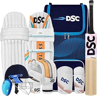 DSC Premium Complete Kit with Helmet Cricket Kit Size 5