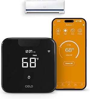 Max | Smart AC Controller | Smart WiFi Thermostat for Mini-Split, Window & Portable ACs & Heat Pumps | AI-Based Technology | Free App, No Subscriptions | Alexa, Google, Siri, IFTTT (Black)