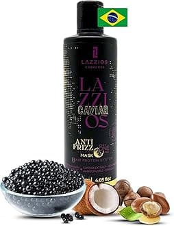 Lazzios Caviar Organic Hair Protein – Brazilian Professional Straightening & Smoothing Treatment – Formaldehyde-Free Formula with No Toxic Acids, Hyaluronic Acid, Keratin, Caviar & Argan Oil – 120 ml