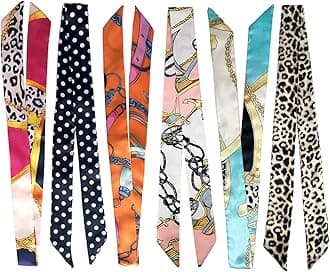 2/6/10Pack Scarf Bags for Women Handbag Scarfs Band Hair Neck Scarves Fashion Gifts