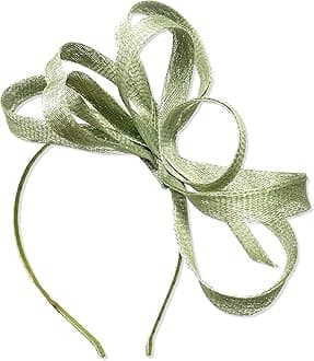 Caprilite Vegan Sinamay Fascinator Headband Wedding Hoop Ladies Day Ascot Races