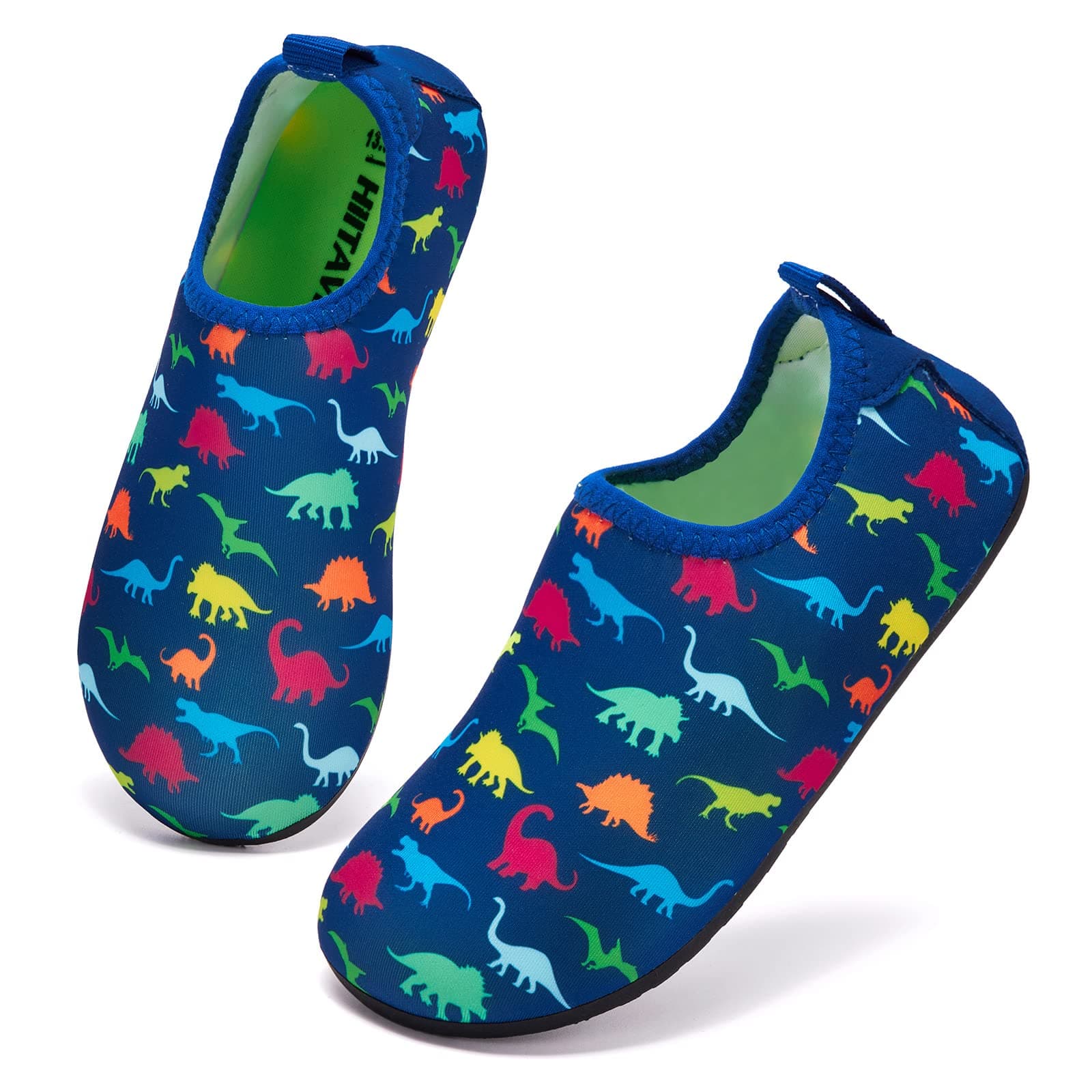 HIITAVE Kids Water Shoes Non-Slip Beach Swim Barefoot Quick Dry Aqua Pool Socks for Boys & Girls Toddler