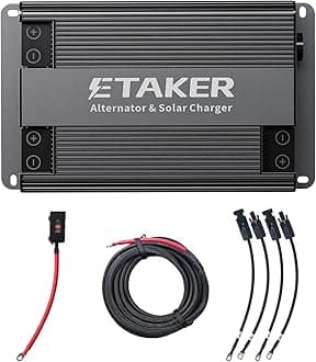 Fleet 1000 Alternator Charger Compatible with Solar, Car and Solar Generators Max 1000W Fast Vehicle Charger Suitable for Petrol Motorhomes, Diesel Cars, Boats