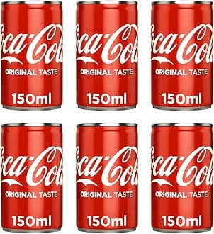 Mini Soft-Drink Cans 150ml Stunning In Exciting Pack of 6 To Satisfy Your Soda Cravings Sold By VR Angle