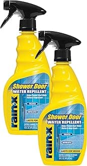 630542 Shower Door Water Repellent, Protects Glass Shower & Doors From Soap Residue And Hard Water Stains Leaving Your Bathroom Beautiful (Pack of 2)