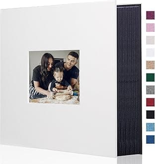 Artmag Photo Album 4x6 600 Large Capacity Linen Album Book Holds 600 Horizontal and Vertical Photos for Family Wedding Anniversary (600 Pockets, White)