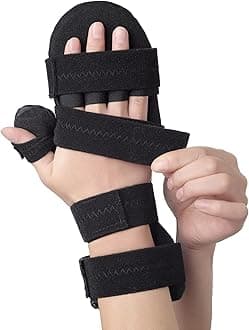 Sylong Stroke Resting Hand Splint Carpal Tunnel Wrist Brace Night Immobilizer, Finger Stabilizer Wrap - for Muscle Atrophy Rehabilitation, Arthritis, Tendonitis, Carpal Tunnel Pain