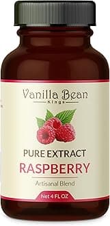 Pure Raspberry Extract for Baking and Flavoring - 4 OZ - Premium Quality Natural Flavors for Baked Goods, Desserts, & Cooking
