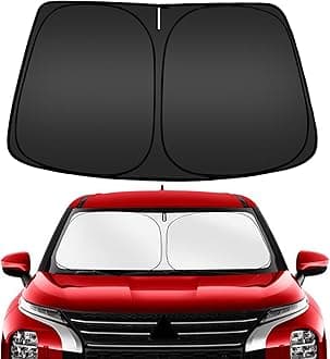 ARISMOTOR Windshield Sun Shade for Mitsubishi Outlander 2022-2025 2026, Custom Fit Foldable Front Window Sunshade Sun Visor Protector, Block UV Rays Keep Your Car Cooler