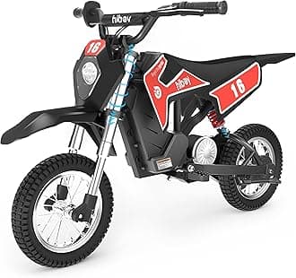 Hiboy DK1 36V Electric Dirt Bike,300W Electric Motorcycle - Up to 15.5MPH & 13.7 Miles Long-Range,3-Speed Modes Motorcycle for Kids Ages 3-10