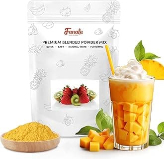 Fanale Premium Mango Bubble Tea Flavoring Powder | Perfect for Baking, Smoothies, Desserts and Drinks | Instant Flavoring Powder for Boba Milk Tea - 2.2 Pounds (Pack of 20).