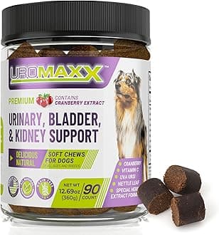 for Dogs, Urinary, Bladder & Kidney Support Soft Chews, All Ages & Breeds, Non GMO, Made in the USA, 90 Count, 1 Pack