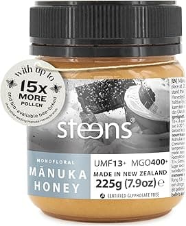 Manuka Honey - MGO 400+ - Pure & Raw 100% Certified UMF 13+ Manuka Honey - Bottled and Sealed in New Zealand - 225g