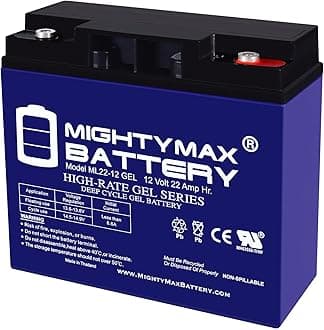Mighty Max Battery 12V 22AH Gel Battery Replacement for Exodus HLE22-12