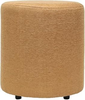 Siwa Style Barrel Round Mud Brown Pouffe-15 Diameter-30473