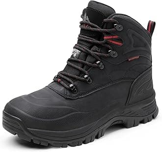 Men's Insulated Waterproof Construction Hiking Winter Snow Boots