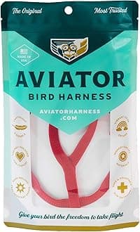 The AVIATOR Pet Bird Harness and Leash: X-Large Red