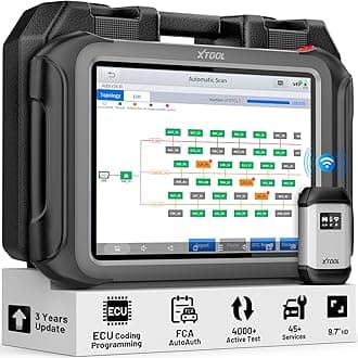 D9 OE-Level Car Diagnostic Scanner 2023 Newest Ver. with 3-Year Updates, Topology Mapping, ECU Coding & PMI, 42+ Resets, Key Programming, Bidirectional Controls & Full Diagnosis, DoIP & CANFD