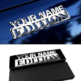 Edition Car Emblem, Custom Metal Emblem Gift for Cars Lovers, Emblems and Badges Side Rear Front Hood Trunk, Personalized Gifts Vechicle Sign Truck Letter