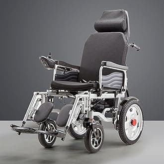 All Terrain Power Wheelchair -Electric Wheelchair， 31 Miles Long Travel Range, 330lb Weight Capacity -Folding Mobility Scooter - Portable Foldable Electric Chair with 40A Lithium Battery