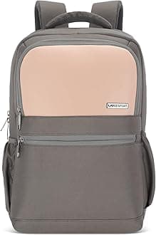 Lavie Sport 45cm Pioneer 24 Litres Laptop Backpack with Trolley Sleeve For Men & Women|Vegan Leather|Office Travel Backpack|Front organizer|Bottle Holder|Fits upto 14" Laptop