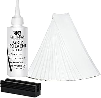 Golf Grip Kits for Regripping Golf Clubs - Professional Quality - Options Include Hook Blade, 15 or 30 Grip Tape Strips, 5 or 8 oz Grip Solvent & Rubber Vise Clamp