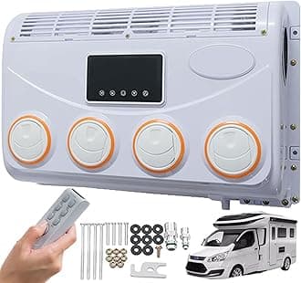 Electric RV Rooftop Air Conditioner,12V DC Portable Rooftop Unit,Lightweight Electric Cooling System,Easy to Install,for RVs, Trucks, and Campers