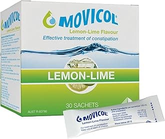 Movicol Relieve of Constipation to Restore Comfortable Bowel Movements - Lemon - Lime Flavor - 30 Sachets