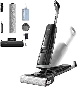 - DREAME H14 Pro Wet Dry Vacuum Cleaner, 180° Lie-Flat Vacuum Mop, 140°F Washing and Fast Hot Air Drying, Powerful 18kPa Suction Floor Cleaner Machine, Easy GlideWheel Movement, Smart App Control