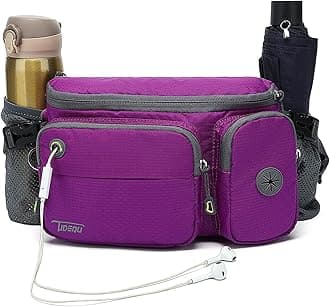 TUDEQU Hiking Fanny Pack for Men Women Large Hiking Waist Packs Mens Fanny Pack Crossbody Waist Bag for Men for Travel