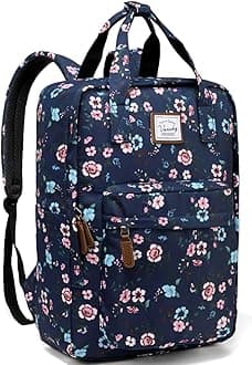 School Backpack for Women/Teen Girls, Travel Backpack Water Resistant College High School Computer Bag Student Bookbag, Blossom Flowers
