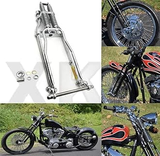 XKH- Compatible with Stock Chrome Wishbone Vintage Springer Front End w/Axle Kit Harley Chopper [B07M94H3TB]