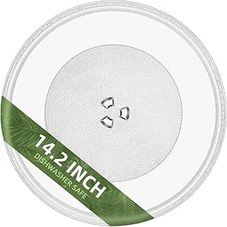 Gemroom 14.2" Microwave Glass Plate with Small Coupler Hole
