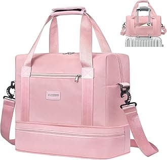 CS COSDDI Travel Bag, Overnight Bag with Shoes Compartment & Wet Pocket, Weekend Bags for Water Resistant Haspital Bag Gym Duffle Bag Women Men Holdall Bag, for Ryanair Cabin Bags 40x30x20